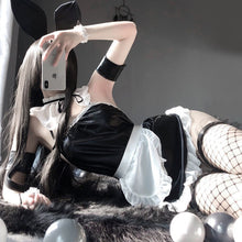 Load image into Gallery viewer, Sexy Cute Bunny Girl Faux Leather Material Rabbit Woman Set Good Quality Can Wear Out To Comic Show Kawaii Cosplay Bunny Costume