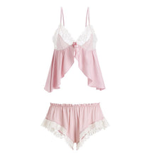 Load image into Gallery viewer, Sexy Deep V Lace Pyjamas Stripper Outfit Dancewear Sexy Lingerie Exotic Cute Underwear Set Fantasy Lingerie Kawaii Lingere