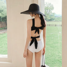 Load image into Gallery viewer, Sexy Deep V Neck Swimsuit Cut Out Swim Monokini Halter Bandage Beachwear Open Back Women One Piece Swimwear Hollow Out Bodysuit