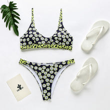 Load image into Gallery viewer, Sexy Dot Floral Bikinis 2021 Mujer New Push Up Swimwear Women Hollow Out Swimsuit Patchwork Summer Beachwear Swimming Biquini