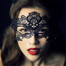 Load image into Gallery viewer, Sexy Dress Porn Lingerie Sexy Black/White/Red Hollow Lace Mask Exotic Erotic Costumes Women Sexy Lingerie Hot Cosplay Masks
