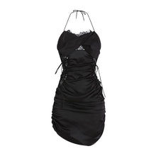 Load image into Gallery viewer, Sexy Dress Suspender Nightdress Women&#39;s Underwear Lace Babydolls Suspender Sleepwear See-Through Lingerie Pleated Sling Skirt