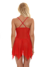 Load image into Gallery viewer, Sexy Hot Erotic Red Christmas Underwear Costume Cosplay Suit Nightgowns Femme Transparent Lingerie