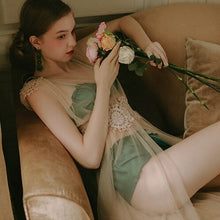 Load image into Gallery viewer, Sexy Hot Net Gauze Lace Embroidery Long Nightgown Nighties for Woman Night Sleepwear Lingerie Nightgowns Sleepshirts