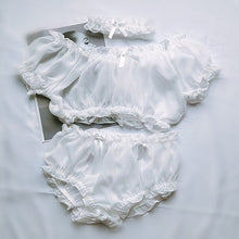 Load image into Gallery viewer, Sexy Lace Top And Shorts Pyjamas Spaghetti Strap Sleepwear High Elastic Pijama Nightie Home Clothes Two Piece Cotton Pajama Set