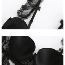 Load image into Gallery viewer, Sexy Lace Women&#39;s Bustier Corset Transparent Sleepwear Black Jumpsuit G String Thong Lingerie Bodysuit Underwear Gothic Clothes