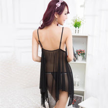 Load image into Gallery viewer, Sexy Large Love Lace Sexy Suspender Nightdress Women&#39;s Sexy Underwear Perspective Dress  Sexy Costumes Exotic  Lingerie Erotic