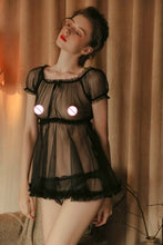 Load image into Gallery viewer, Sexy Lingerie Babydoll Sheer Dress Sleep G-strings Sexy Underwear Women Baby Doll Mujer Erotic Sexy Clothes Langerie Lenceria