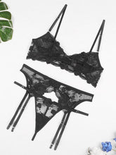 Load image into Gallery viewer, Sexy Lingerie Exotic Costumes Lace Transparent Underwear Women Sensual Lingerie Woman Porn Erotic Lingerie 3 Pieces
