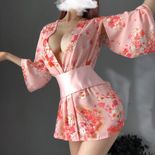 Load image into Gallery viewer, Sexy Lingerie Japanese Kimono Sex Cosplay Outfit For Women Dress Sexi Pajamas Female Uniform Yukata Temptation Passion Suit