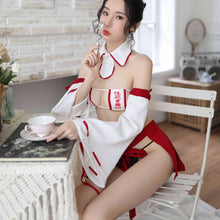 Load image into Gallery viewer, Sexy Lingerie Passion Three-Point Lace Skirt Women&#39;s Bell Sleeve Taste Witch Sexy Pagoda Sleeve Suit Sexy Cosplay Lingerie Set