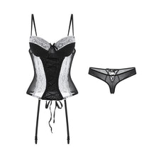 Load image into Gallery viewer, Sexy Lingerie Sexy Lace See-through Corset Uniform European Clothing Lingerie Set Erotic Sexy Lingerie for Women Erotic Tights