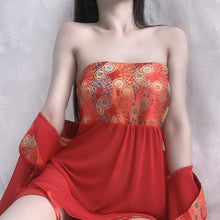 Load image into Gallery viewer, Sexy Lingerie Woman Lace Perspective Classical Bride Bellyband Passion Retro Sling Pajamas Suit Sexy Lingerie Exotic  Dress