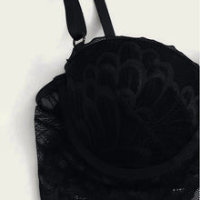 Load image into Gallery viewer, Sexy Lingerie Women Lace Push Up Bra Brief Sets And Garter Underwear Sleepwear Steel Ring Pajamas Exotic Hot Porno Lingerie