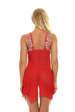 Load image into Gallery viewer, Sexy Lingerie Women Sexy Christmas Feather Erotic Underwear Sex Backless Nightdress Briefs Lingerie Sets Babydolls