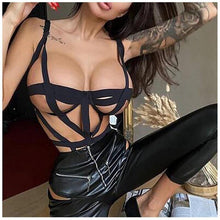 Load image into Gallery viewer, Sexy Lingerie Women&#39;s  Bodysuit Sexy Lace Erotic Costumes Three-point Cutout Strap Sex Underwear Nightwear Exotic Apparel