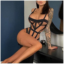 Load image into Gallery viewer, Sexy Lingerie Women&#39;s  Bodysuit Sexy Lace Erotic Costumes Three-point Cutout Strap Sex Underwear Nightwear Exotic Apparel