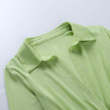 Load image into Gallery viewer, Sexy Long Sleeve Shirt Dresses for Women 2021 Autumn Winter Dreep V Neck Party Dress Bodycon Mini Wrap Ladies Short Dresses Y2K