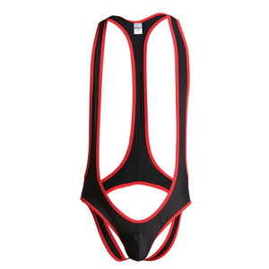 Sexy Mens Undershirts Jumpsuits Wrestling Singlets Leotard Suspender Teddies Underwear Backless Bodysuits Gay Open Butt Briefs