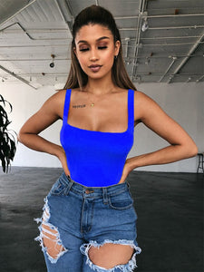 Sexy Neon Green Bodysuit Romper Women Body Black Red Backless Bodysuits Summer Rompers Womens Bodysuit Sleeveless 2020