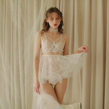 Load image into Gallery viewer, Sexy Night Dress Backless Intimates Women V-neck Long Sleeve Lace Sexy Costumes Sexy Sleepwear Perspective Underwear Nightgown