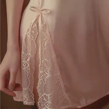Load image into Gallery viewer, Sexy Nightie Women&#39;S Summer Pink Lace Suspenders Nightdress Ultra Thin Transparent Private Room Sexy Temptation Dress Woman