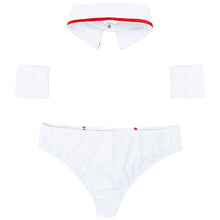Load image into Gallery viewer, Sexy Nurse Uniform Mens Lingerie Nurse Cosplay Costumes Erotic Sexy Underwear for Sex Briefs with Collar and Red Cross Cuff
