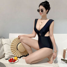 Load image into Gallery viewer, Sexy One Piece Cut Out Swimsuit Lady 2022 Monokini V Back Swimwear Women Swimsuits Bath Suit Koren Style Beachwear