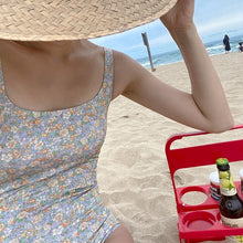 Load image into Gallery viewer, Sexy One Piece Floral Print Swimsuit Women Swimwear Monokini Bathing Suit Removable Pad Beach Wear Open Back Jersy