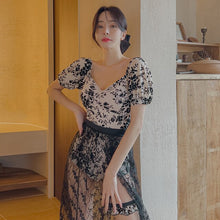 Load image into Gallery viewer, Sexy One Piece Short Sleeve Swimsuit Lady 2023 Monokini Print Swimwear Women Swimsuits Bath Suit Koren Style