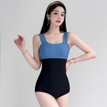 Load image into Gallery viewer, Sexy One Piece Solid Swimsuit Women Open Back Swimwear Cut Out Monokini Korea Bathing Suit Removable Pad Beach Wear