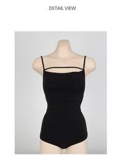 Load image into Gallery viewer, Sexy One Piece Swimsuit Solid Push Up Padded Monokini Straps Bandage Swimwear Women Backless Beach Bathing Suit Korea Bathers