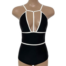 Load image into Gallery viewer, Sexy One Piece Swimsuit Women Solid Swimwear Monokini Bathing Suit Removable Pad Beach Wear