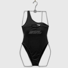 Load image into Gallery viewer, Sexy One Piece Swimsuit Women Solid Swimwear Single Shoulder Monokini Hollow Out Bathing Suit Removable Pad Beach Wear
