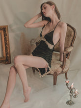 Load image into Gallery viewer, Sexy Pajamas Women Sleepwear Summer Thin Ice Silk Suspenders Nightdress 2022 New Lace Backless Temptation Sleep Dress