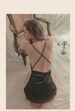 Load image into Gallery viewer, Sexy Pajamas Women Sleepwear Summer Thin Ice Silk Suspenders Nightdress 2022 New Lace Backless Temptation Sleep Dress
