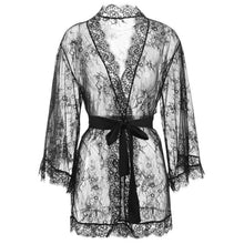 Load image into Gallery viewer, Sexy Pajamas Women Summer Thin Lace Suspenders Nightdresses Night Gown Bathrobes Japanese Lingerie Maid Cosplay Costume