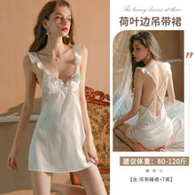 Load image into Gallery viewer, Sexy Pajamas Women&#39;s Sexy Nightdress Suspender Underwear Small Chest Lace Uniform Passion Clothes Temptation Lingerie Porno
