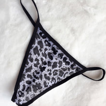 Load image into Gallery viewer, Sexy Pajamas for Women Leopard Cardigan Sling Skirt Thong 2 Piece Set Adult Sexy Lingerie Ladies Lace Perspective Night Skirt