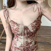 Load image into Gallery viewer, Sexy Party Dress Women Long Dresses Vintage Personality Printing With Shoulder-straps Of Summer Fashion Show Thin Waist Vestidos