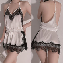 Load image into Gallery viewer, Sexy Pijamas Night Dress Women Lace Lingerie Teen Girl Sleepwear Backless Jumpsuit Camisole Sleep Tops Satin Nightgown Summer