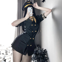Load image into Gallery viewer, Sexy Policewoman Stewardess Uniform Cosplay Role Play Erotic Temptation Flight Attendant Costume Sex Police Japanese Lingerie