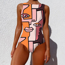 Load image into Gallery viewer, Sexy Print One Piece Swimsuit 2023 New Female Sport Swimwear Bodysuit Women Backless Push Up Bathing Suit Beachwear Dropshipping