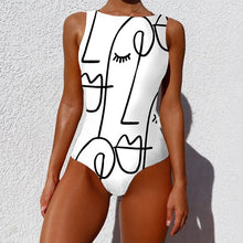 Load image into Gallery viewer, Sexy Print One Piece Swimsuit 2023 New Female Sport Swimwear Bodysuit Women Backless Push Up Bathing Suit Beachwear Dropshipping