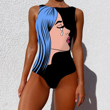 Load image into Gallery viewer, Sexy Print One Piece Swimsuit 2023 New Female Sport Swimwear Bodysuit Women Backless Push Up Bathing Suit Beachwear Dropshipping