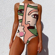 Load image into Gallery viewer, Sexy Print One Piece Swimsuit 2023 New Female Sport Swimwear Bodysuit Women Backless Push Up Bathing Suit Beachwear Dropshipping