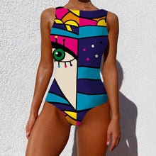 Load image into Gallery viewer, Sexy Print One Piece Swimsuit 2023 New Female Sport Swimwear Bodysuit Women Backless Push Up Bathing Suit Beachwear Dropshipping