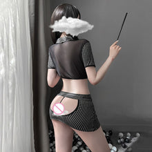 Load image into Gallery viewer, Sexy Secretary Uniform Teacher Cosplay Mini Skirt OL Office Role Play Erotic Lingerie Halloween Outfits for Women Live Show
