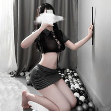 Load image into Gallery viewer, Sexy Secretary Uniform Teacher Cosplay Mini Skirt OL Office Role Play Erotic Lingerie Halloween Outfits for Women Live Show