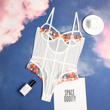 Load image into Gallery viewer, Sexy Sensual Lingerie Bodysuit Underwear Hollow Out Erotic Floral Embroidery Mesh Push Up Bra Bondage Underwear Erotic Costumes